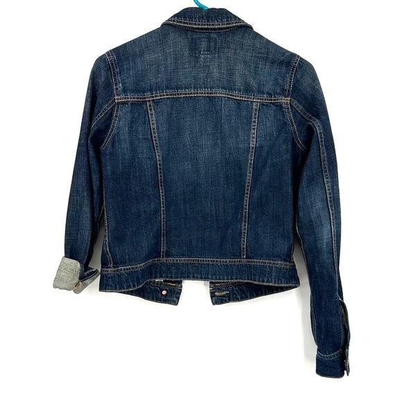 American Eagle Size XS Long Sleeve Button Down Denim Jean Jacket with Pockets - Picture 2 of 4